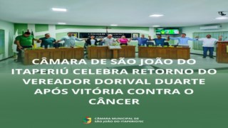 CÂMARA CELEBRA RETORNO DE VEREADOR APÓS VITÓRIA CONTRA UM CÂNCER NO ESTÔMAGO CÂMARA CELEBRA RETORNO DE VEREADOR APÓS VITÓRIA CONTRA UM CÂNCER NO ESTÔMAGO