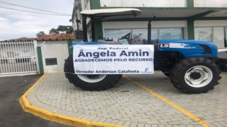 Deputada Federal Angela Amim (PP) Disponibiliza Recurso para Compra de Trator. 